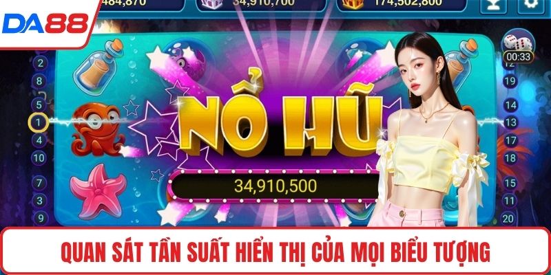 Quan sát tần suất hiển thị của mọi biểu tượng